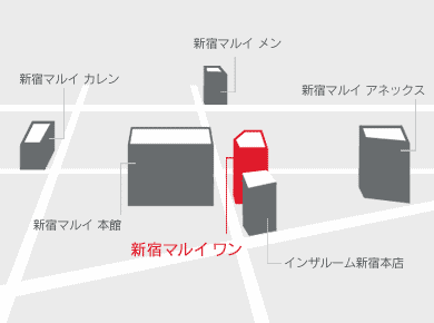 【地図】新宿マルイ ワンの位置
